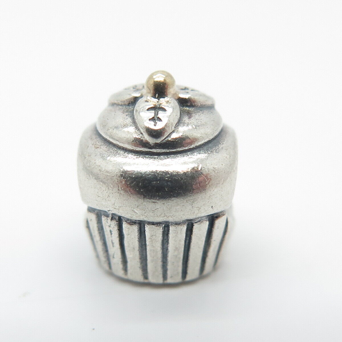 925 Sterling Silver Pandora Ornate Cake Bead Charm