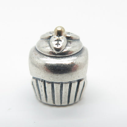 925 Sterling Silver Pandora Ornate Cake Bead Charm
