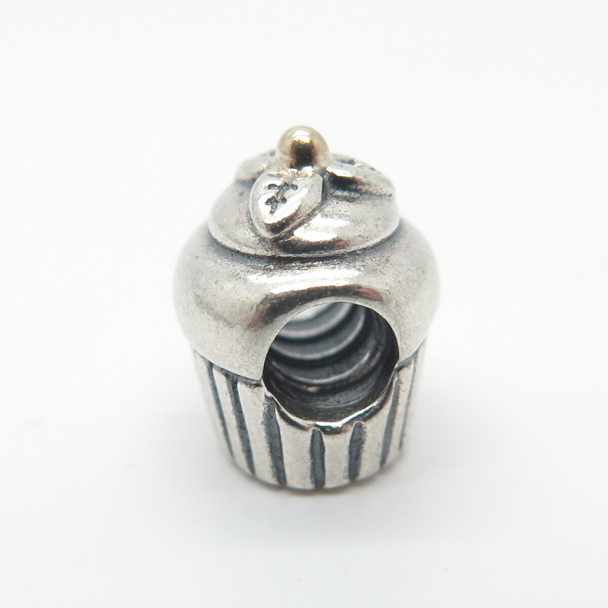 925 Sterling Silver Pandora Ornate Cake Bead Charm