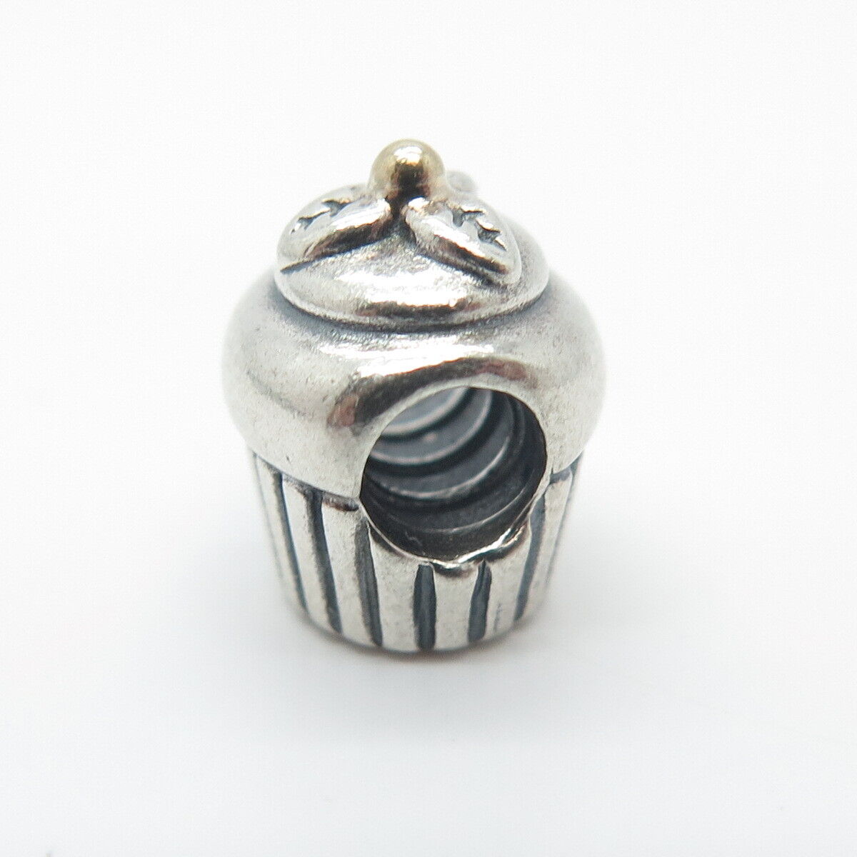 925 Sterling Silver Pandora Ornate Cake Bead Charm