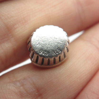 925 Sterling Silver Pandora Ornate Cake Bead Charm