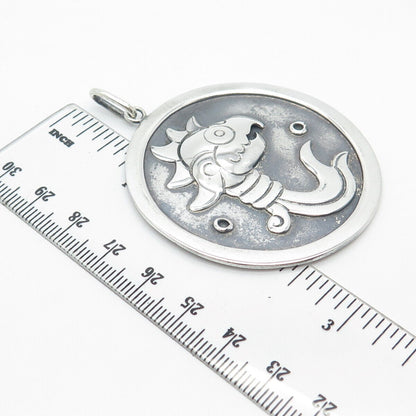 925 Sterling Silver Vintage Mexico Tribal Pendant