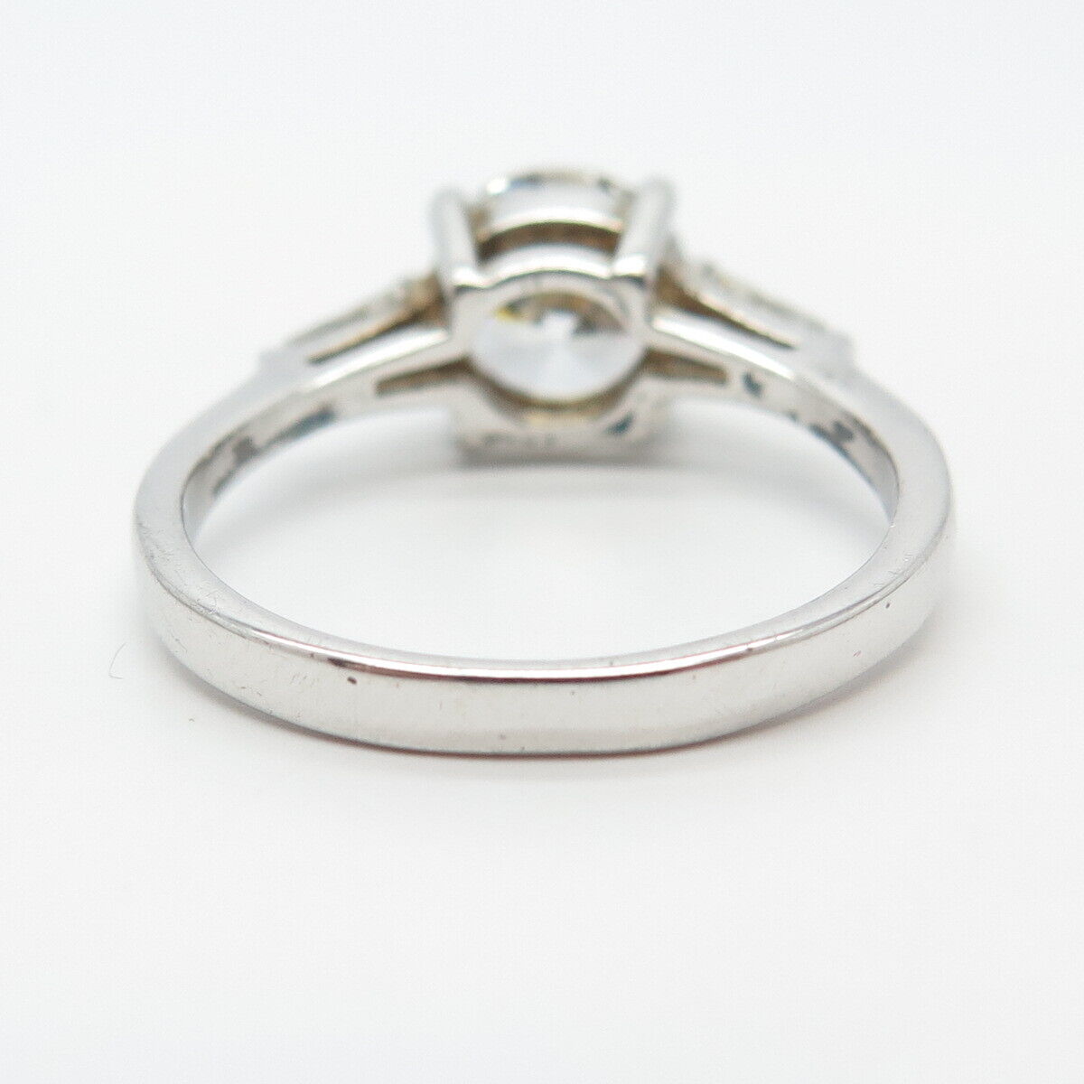 925 Sterling Silver Round-Cut C Z Ring Size 10