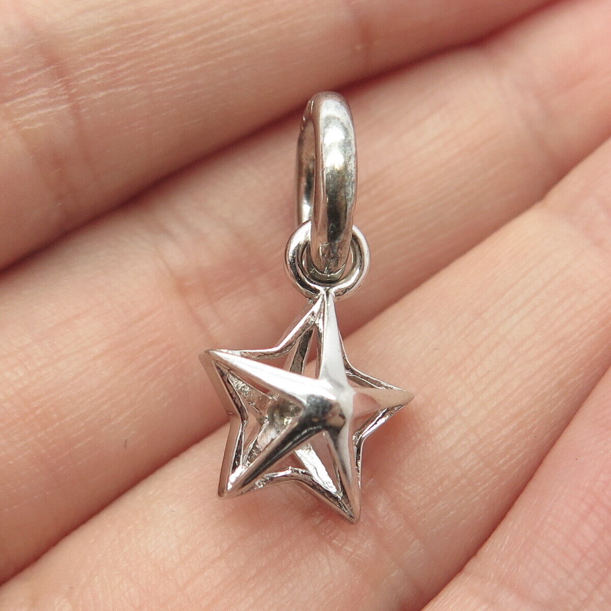 925 Sterling Silver Story by Kranz & Ziegler Star Dangling Charm