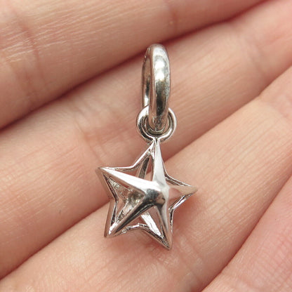 925 Sterling Silver Story by Kranz & Ziegler Star Dangling Charm