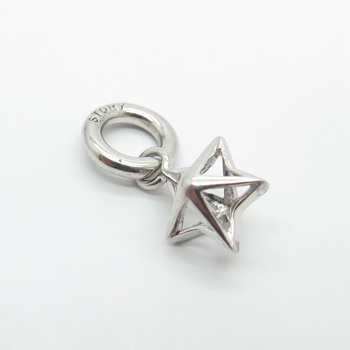 925 Sterling Silver Story by Kranz & Ziegler Star Dangling Charm