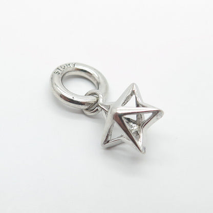 925 Sterling Silver Story by Kranz & Ziegler Star Dangling Charm