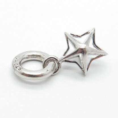 925 Sterling Silver Story by Kranz & Ziegler Star Dangling Charm