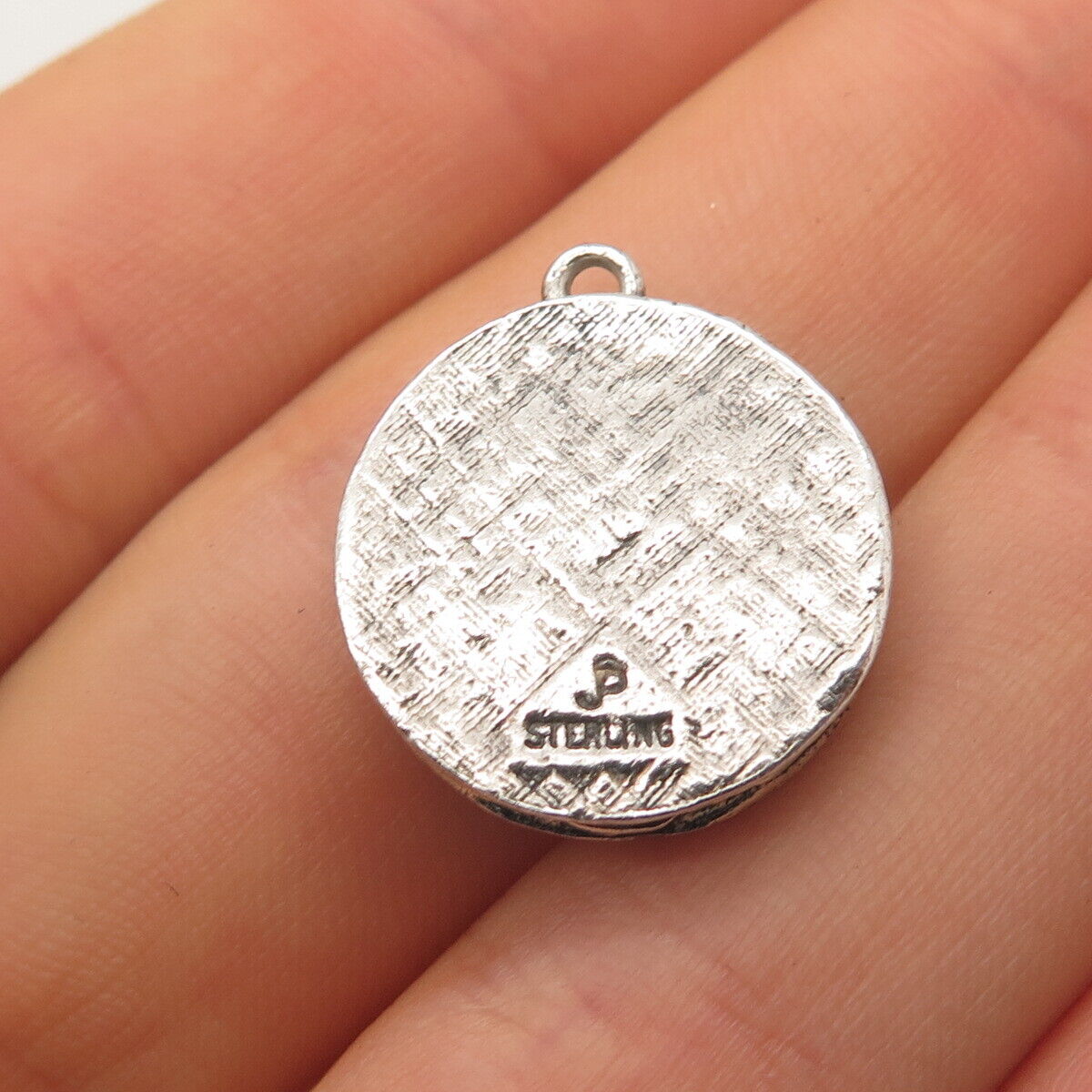 925 Sterling Silver Vintage Pacific Jewelry Roulette Good Luck Charm Pendant