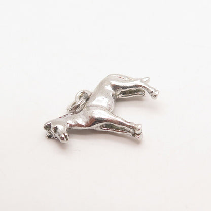 925 Sterling Silver Vintage Horse / Foal Pendant