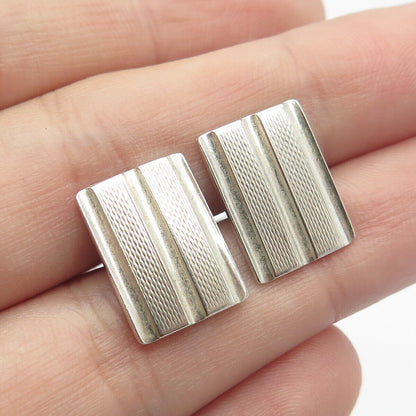 800 Silver Vintage Striped Cufflinks