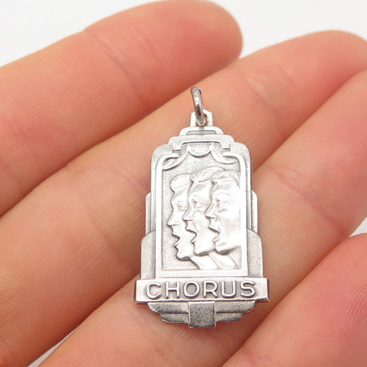 925 Sterling Silver Vintage Balfour "Chorus" Pendant