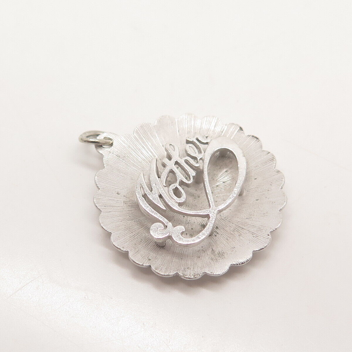 925 Sterling Silver Vintage Beau "Mother" Pendant