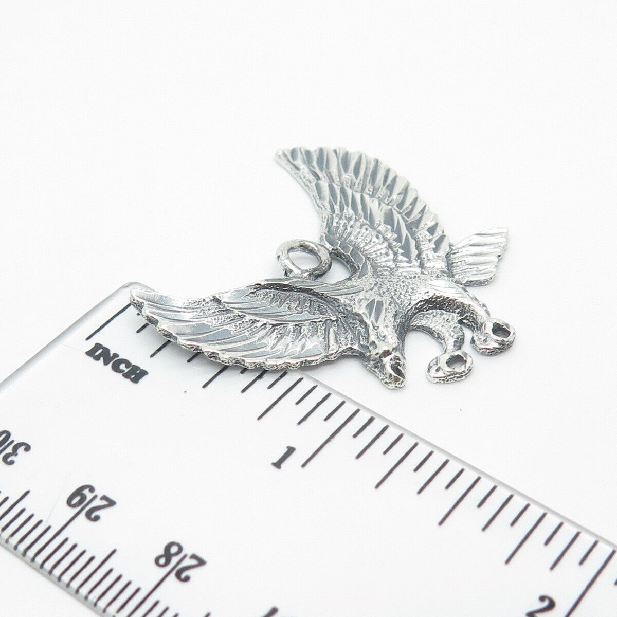 925 Sterling Silver Vintage Eagle Bird Pendant