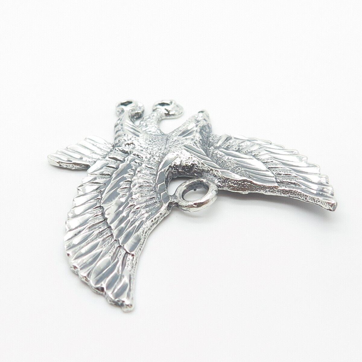 925 Sterling Silver Vintage Eagle Bird Pendant