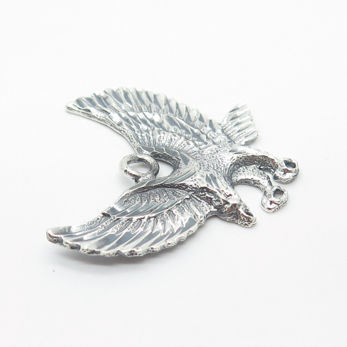 925 Sterling Silver Vintage Eagle Bird Pendant