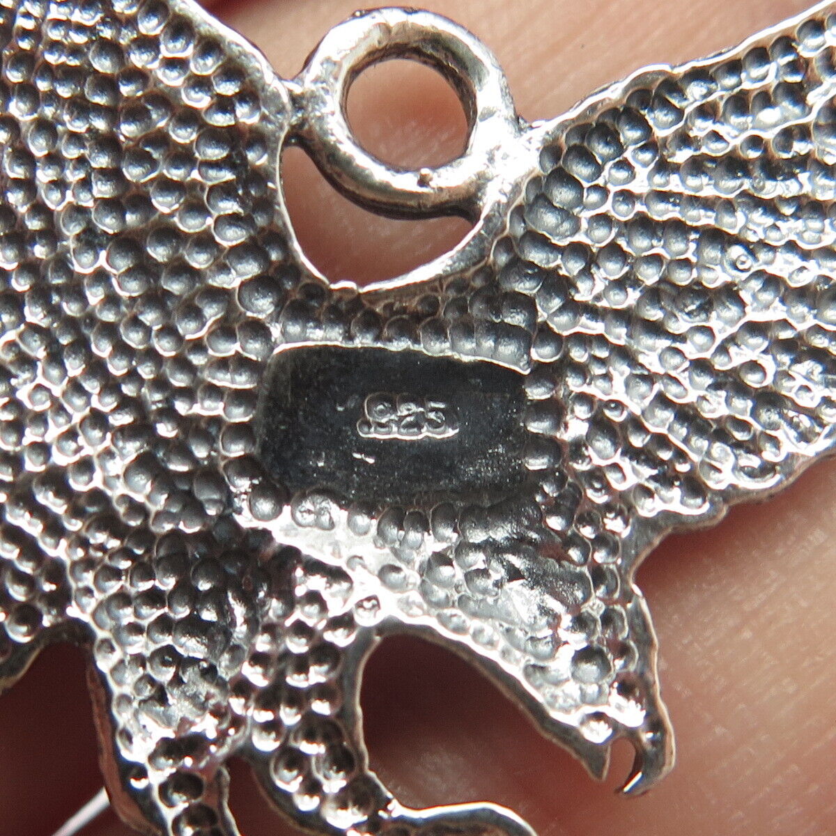 925 Sterling Silver Vintage Eagle Bird Pendant