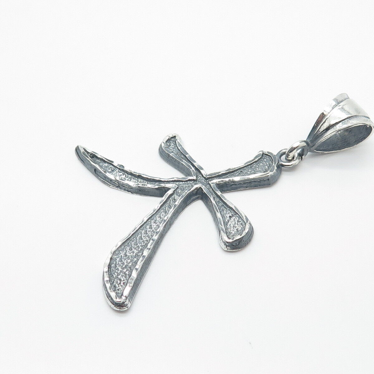 925 Sterling Silver Vintage "Fire" Chinese Character Pendant