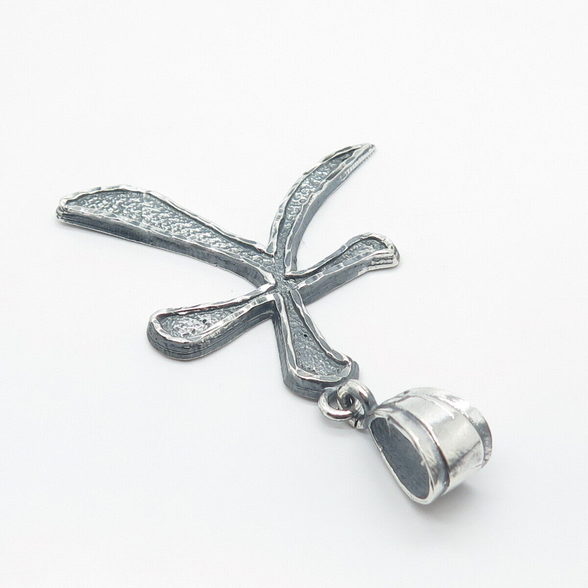 925 Sterling Silver Vintage "Fire" Chinese Character Pendant