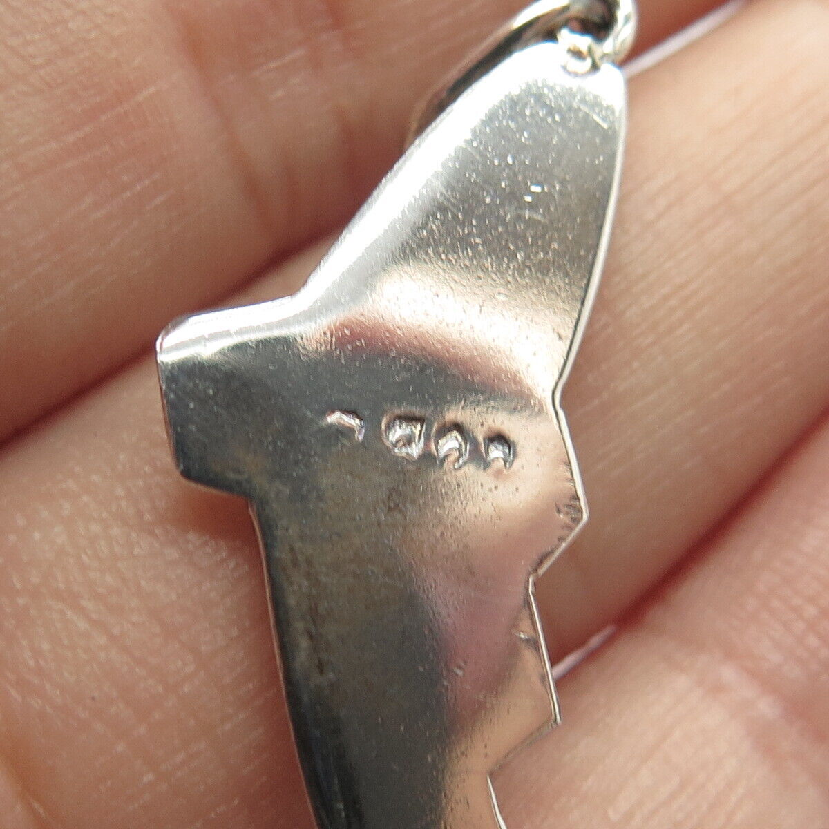 900 Silver Vintage Fish Pendant