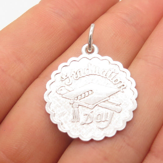 925 Sterling Silver Vintage "Graduation Day" Pendant