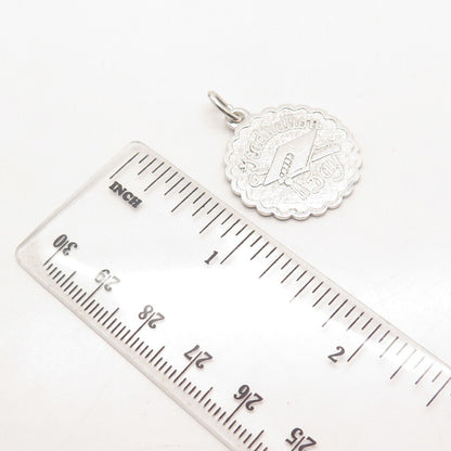 925 Sterling Silver Vintage "Graduation Day" Pendant