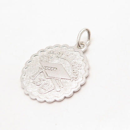 925 Sterling Silver Vintage "Graduation Day" Pendant