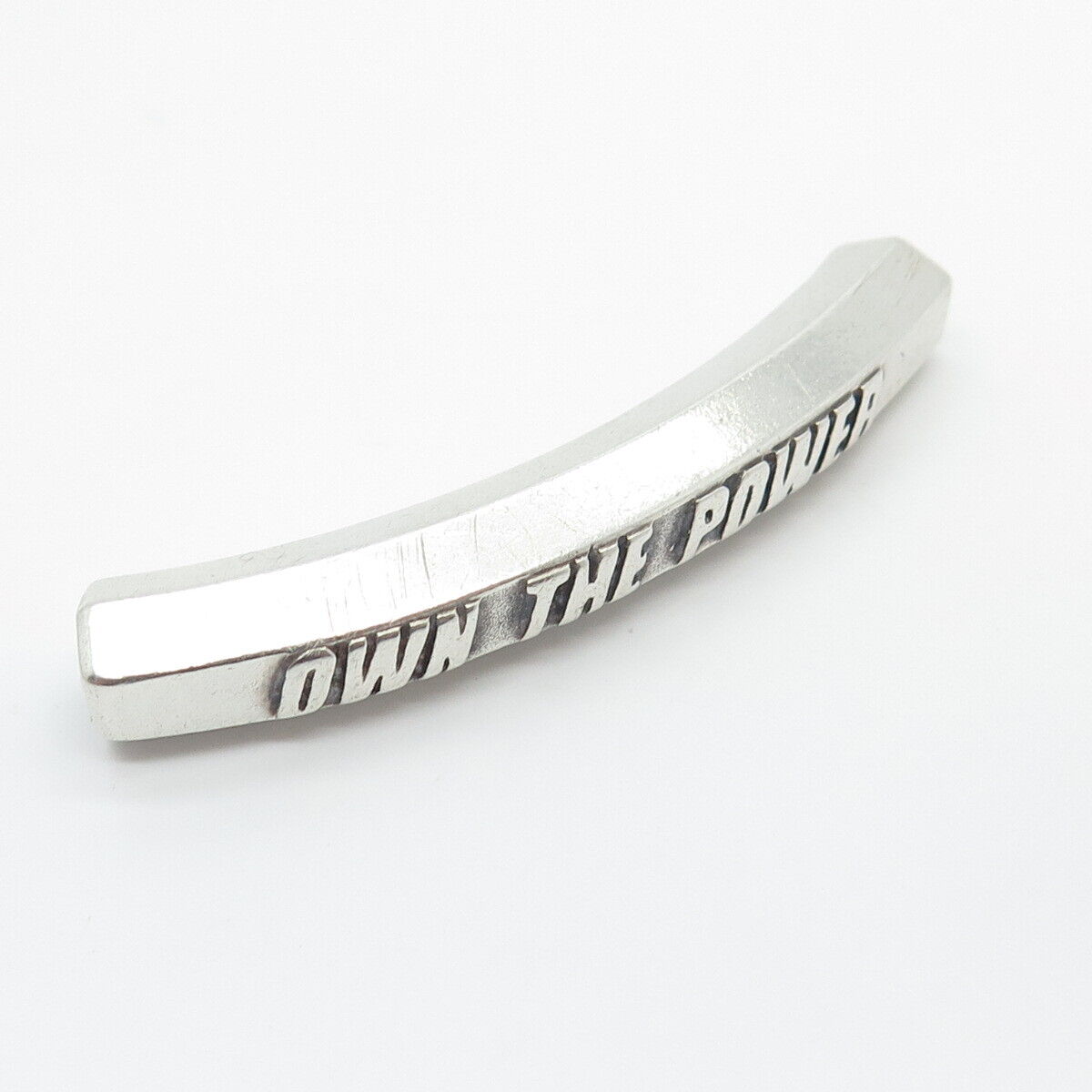 925 Sterling Silver Vintage OTPE 2001 "Own the Power" ID Bracelet Midle Part