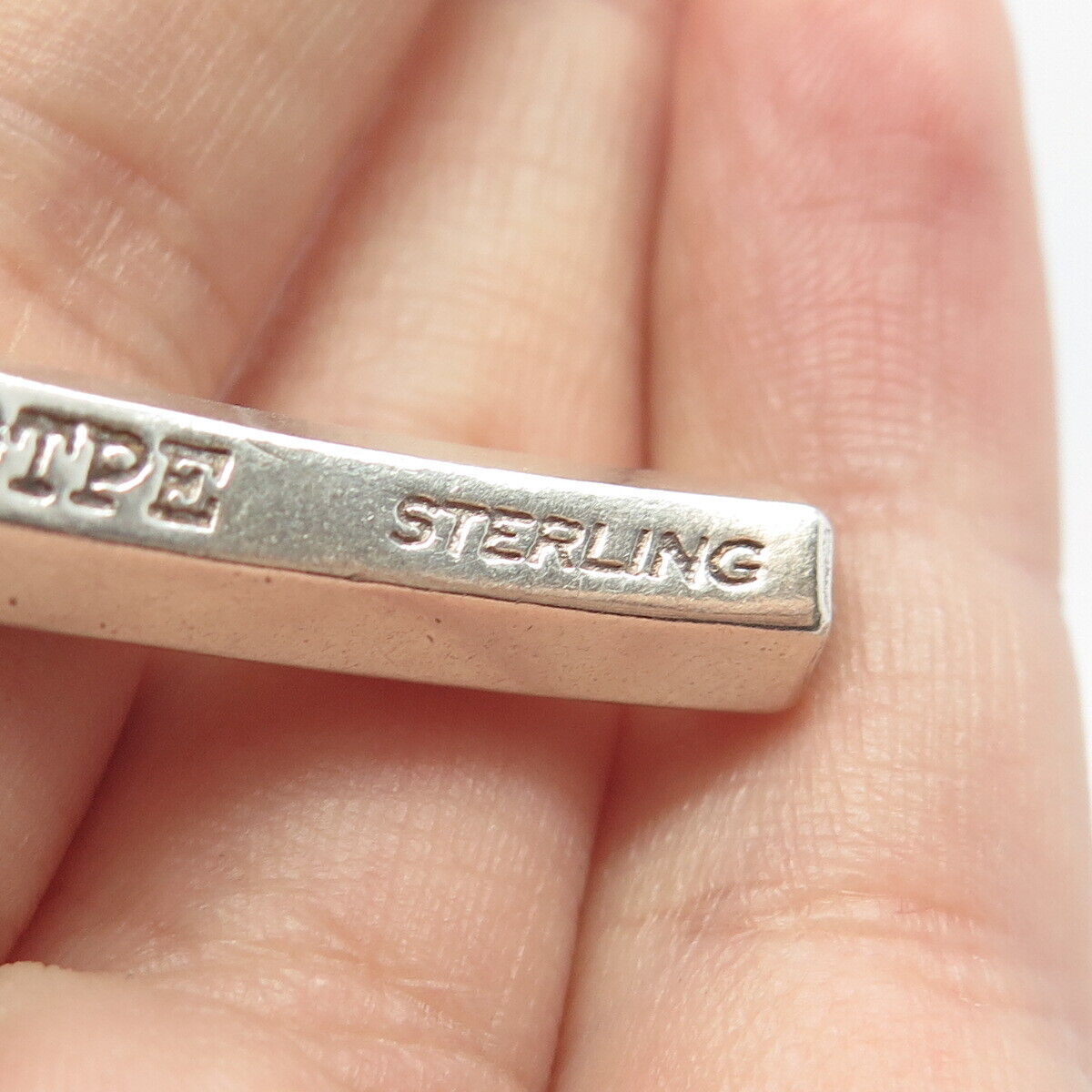 925 Sterling Silver Vintage OTPE 2001 "Own the Power" ID Bracelet Midle Part