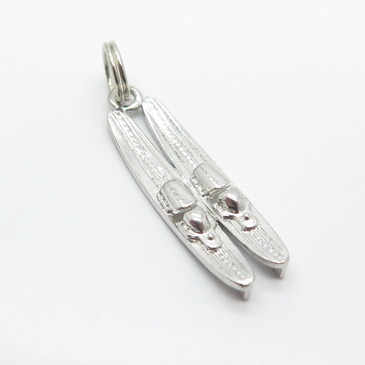 925 Sterling Silver Vintage Ski Pendant