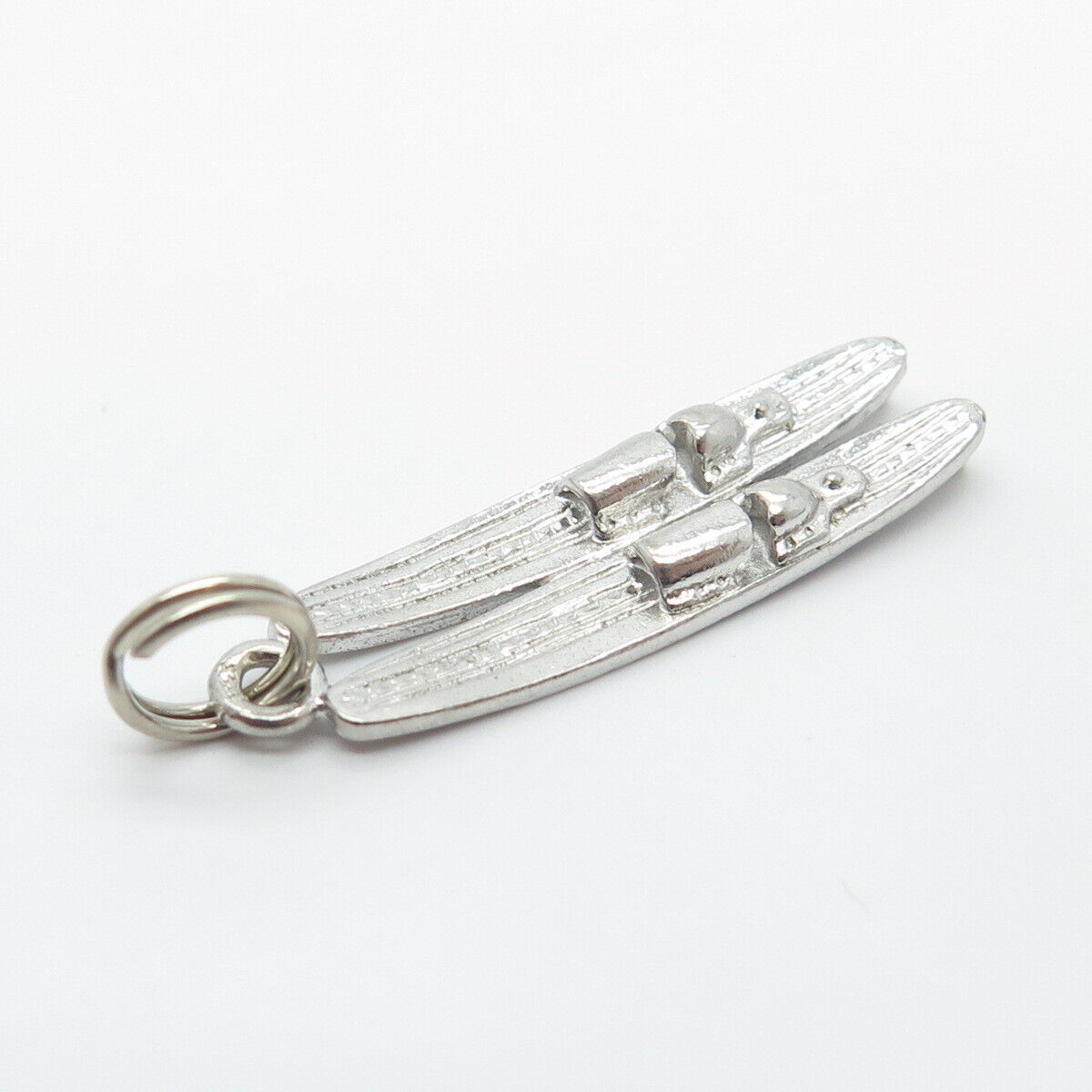 925 Sterling Silver Vintage Ski Pendant