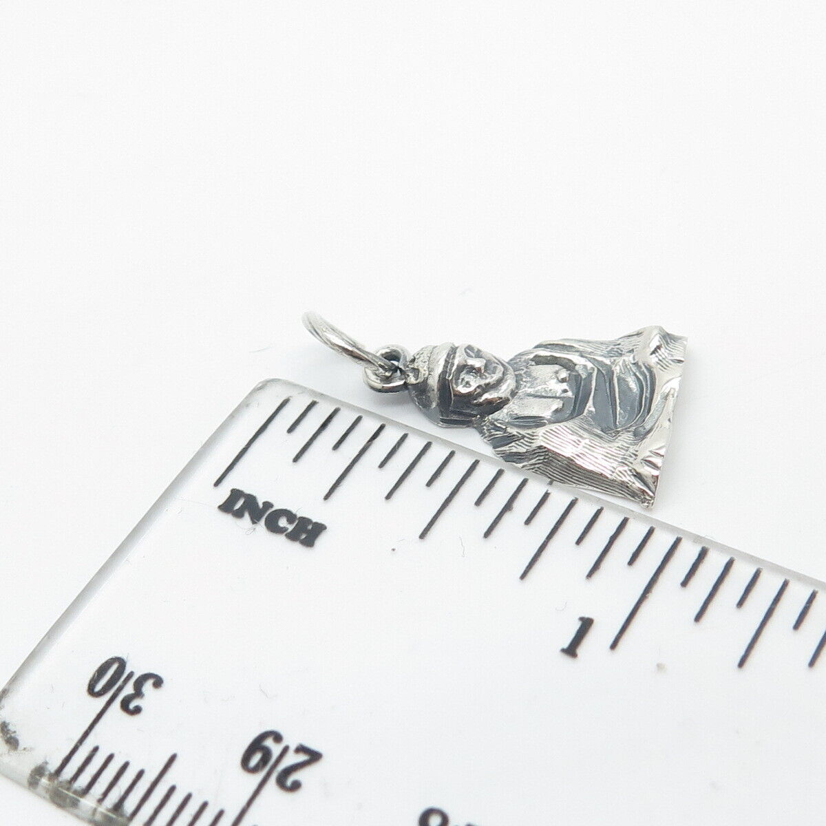 800 Silver Vintage Stutue Pendant