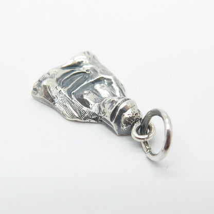 800 Silver Vintage Stutue Pendant