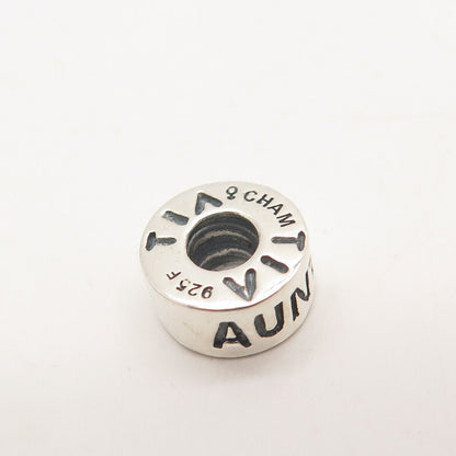 925 Sterling Silver Chamilia "Tante" “Aunt” Bead Charm