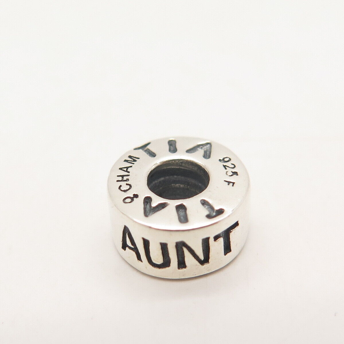 925 Sterling Silver Chamilia "Tante" “Aunt” Bead Charm