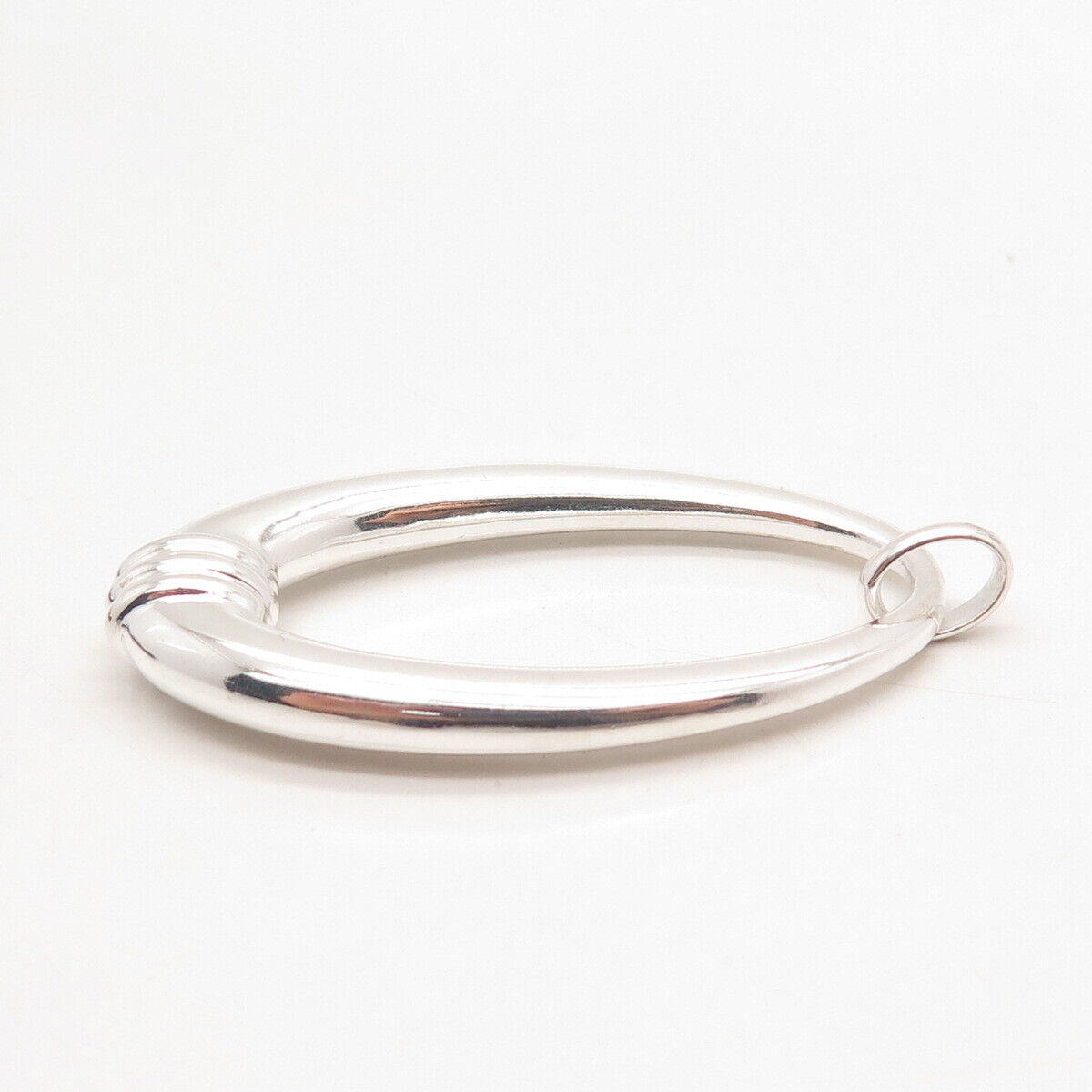 925 Sterling Silver Vintage Prime Art & Jewel Oval Pendant