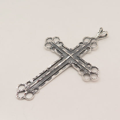 925 Sterling Silver Vintage Cross Pendant