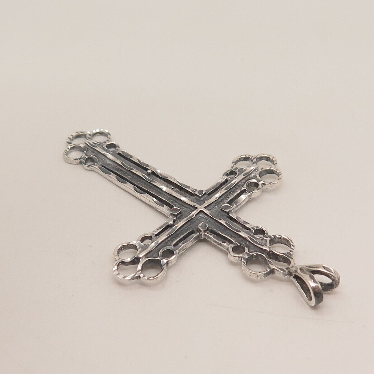 925 Sterling Silver Vintage Cross Pendant