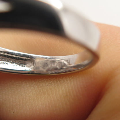 925 Sterling Silver Pave C Z Ring Size 7