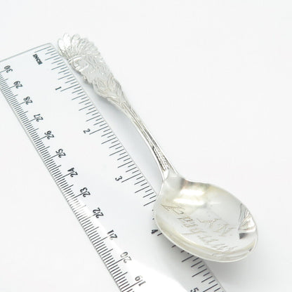 925 Sterling Silver Vintage Riverhead N.Y. Demitasse Tribal God Spoon