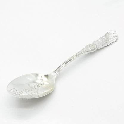 925 Sterling Silver Vintage Riverhead N.Y. Demitasse Tribal God Spoon
