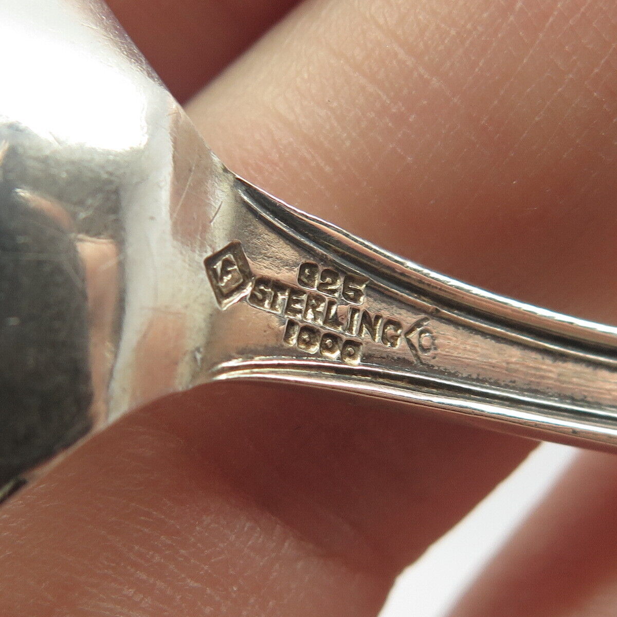 925 Sterling Silver Vintage Riverhead N.Y. Demitasse Tribal God Spoon