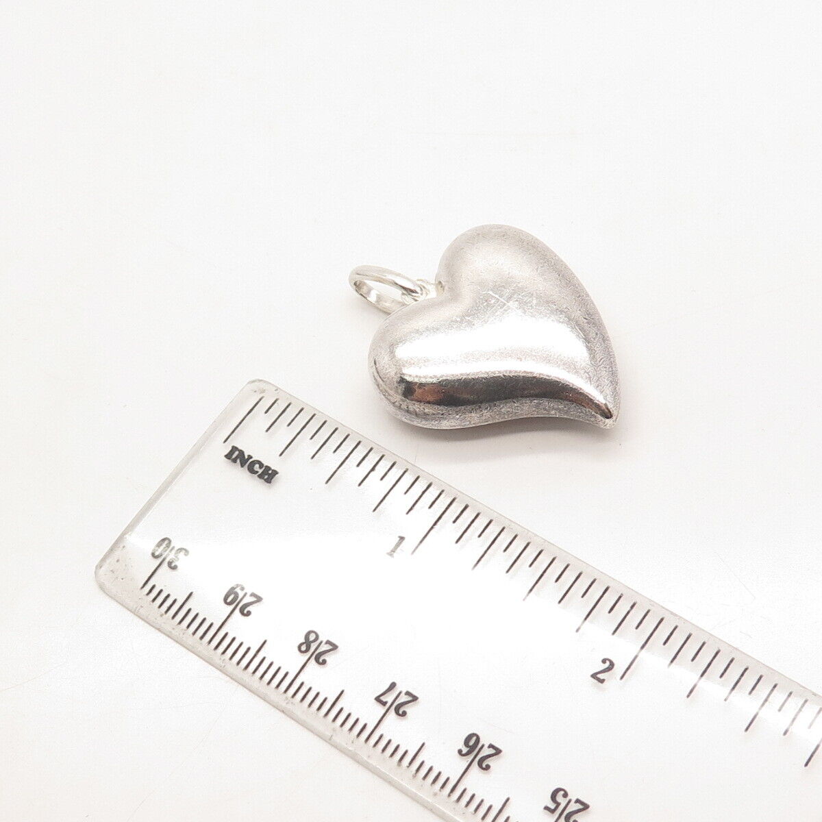 925 Sterling Silver Vintage Hollow Heart Pendant