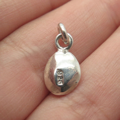 925 Sterling Silver Vintage "i" Seed Minimalist Pendant