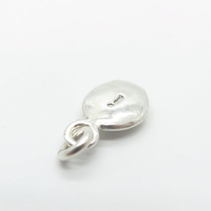 925 Sterling Silver Vintage "i" Seed Minimalist Pendant