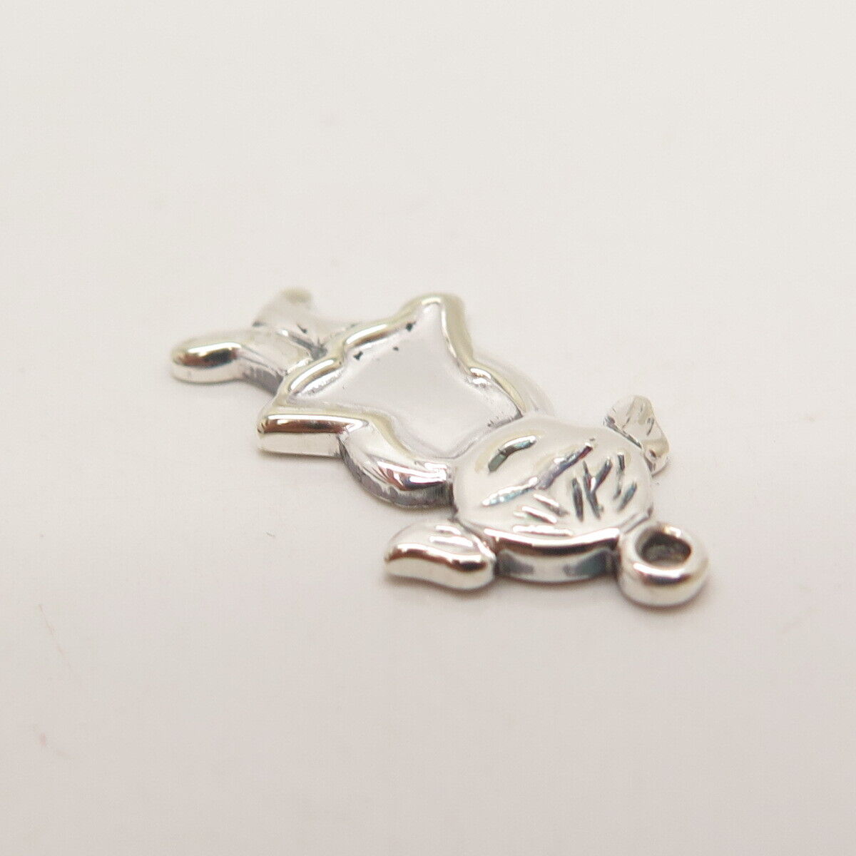 925 Sterling Silver Vintage Girl Charm Pendant