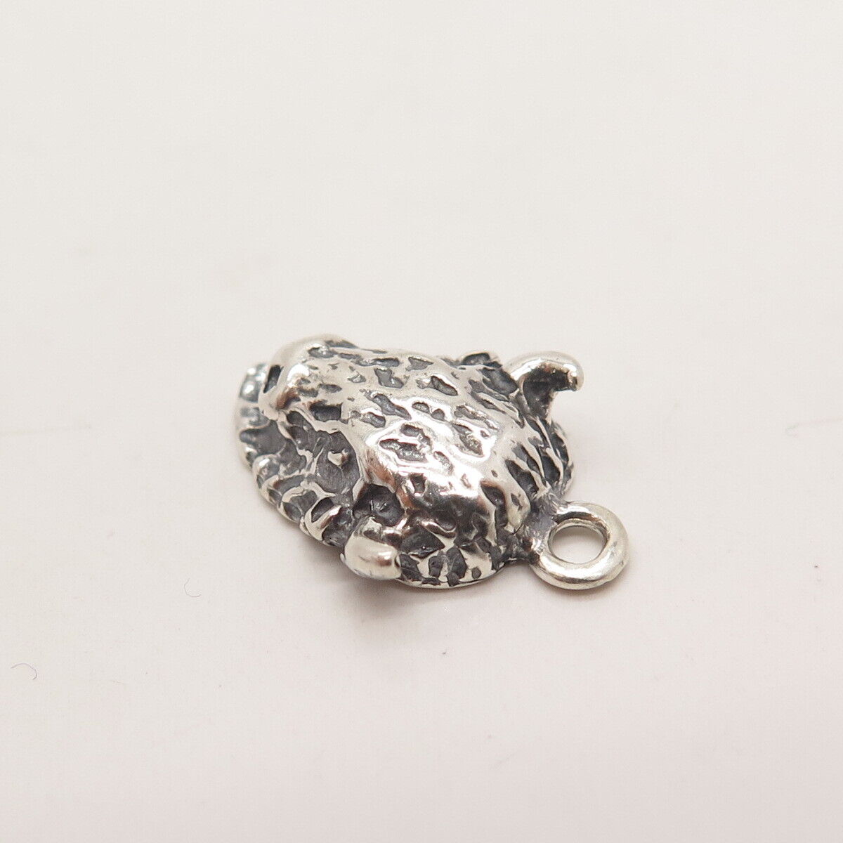 925 Sterling Silver Vintage Bull's Head Charm Pendant