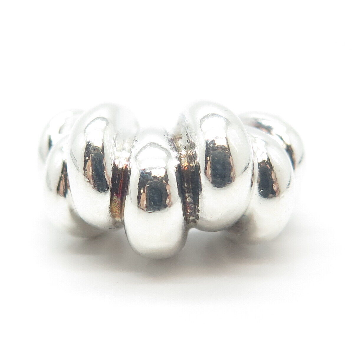 925 Sterling Silver Vintage Modernist Ring Size 5.5