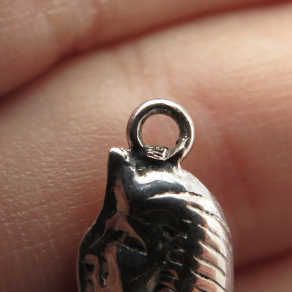 925 Sterling Silver Vintage Egyptian Sphinx 3D Pendant