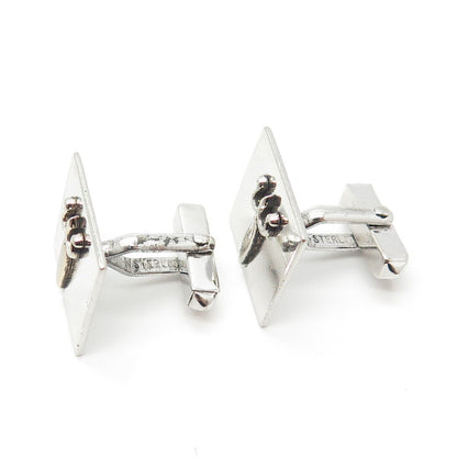 925 Sterling Silver Vintage Swank Trident Cufflinks